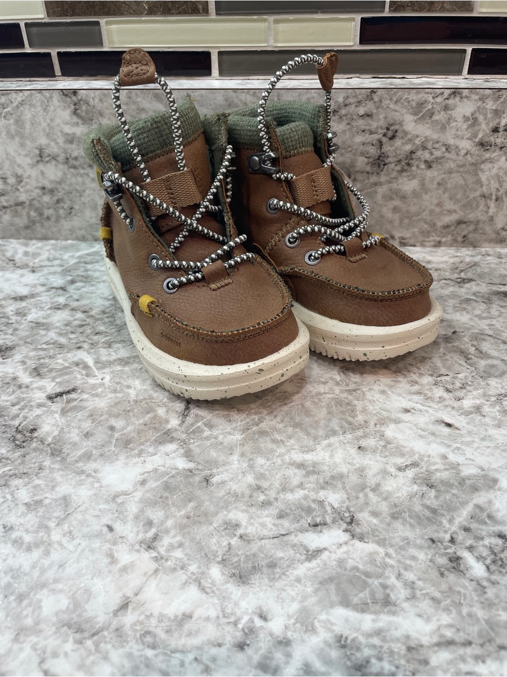 Hey Dude Bradley Toddler Boot Walnut Size TD 7